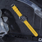 Archer Watch Straps - Soft Silicone Quick Release Watch Bands (Naples Yellow, 22mm)