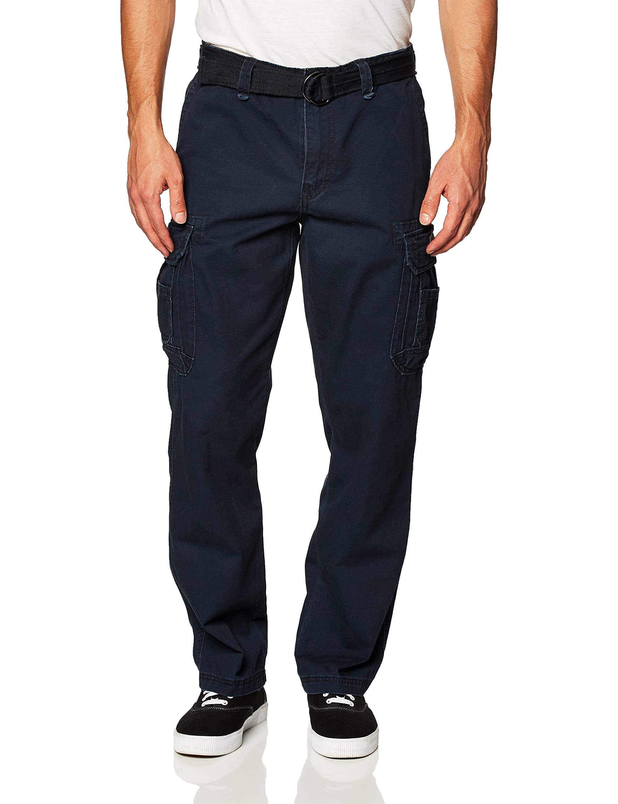 Unionbay Men's Survivor Iv Relaxed Fit Cargo Pant - Reg and Big and Tall Sizes, true navy, 54x32