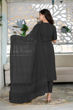 Fashion Basket Georgette Kurta Set With Dupatta For Women