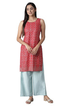 Aurelia Women'S Viscose Kurta-Straight Palazzo (21Onas12907-505014_Red_L)