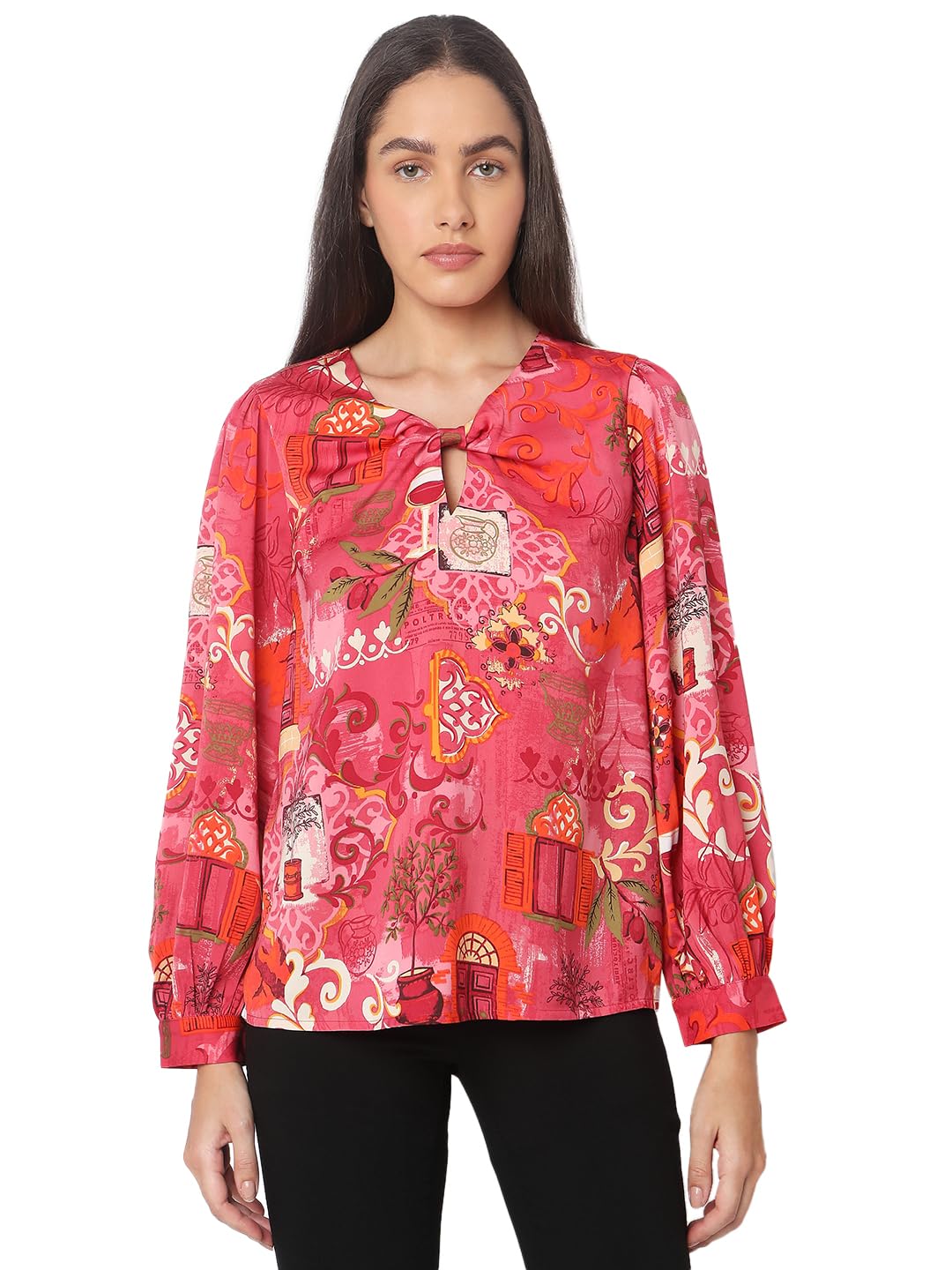 Vero Moda WomenS Regular Fit Red Top