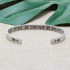 Bracelets for Women Wife Best Friend Sister Valentine's Birthday Christmas Gifts for Women Silver Simple Bangle Cuff with Secret