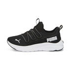 PUMA One4All Slip On Sneaker, Black White, 12.5 US Unisex Little Kid