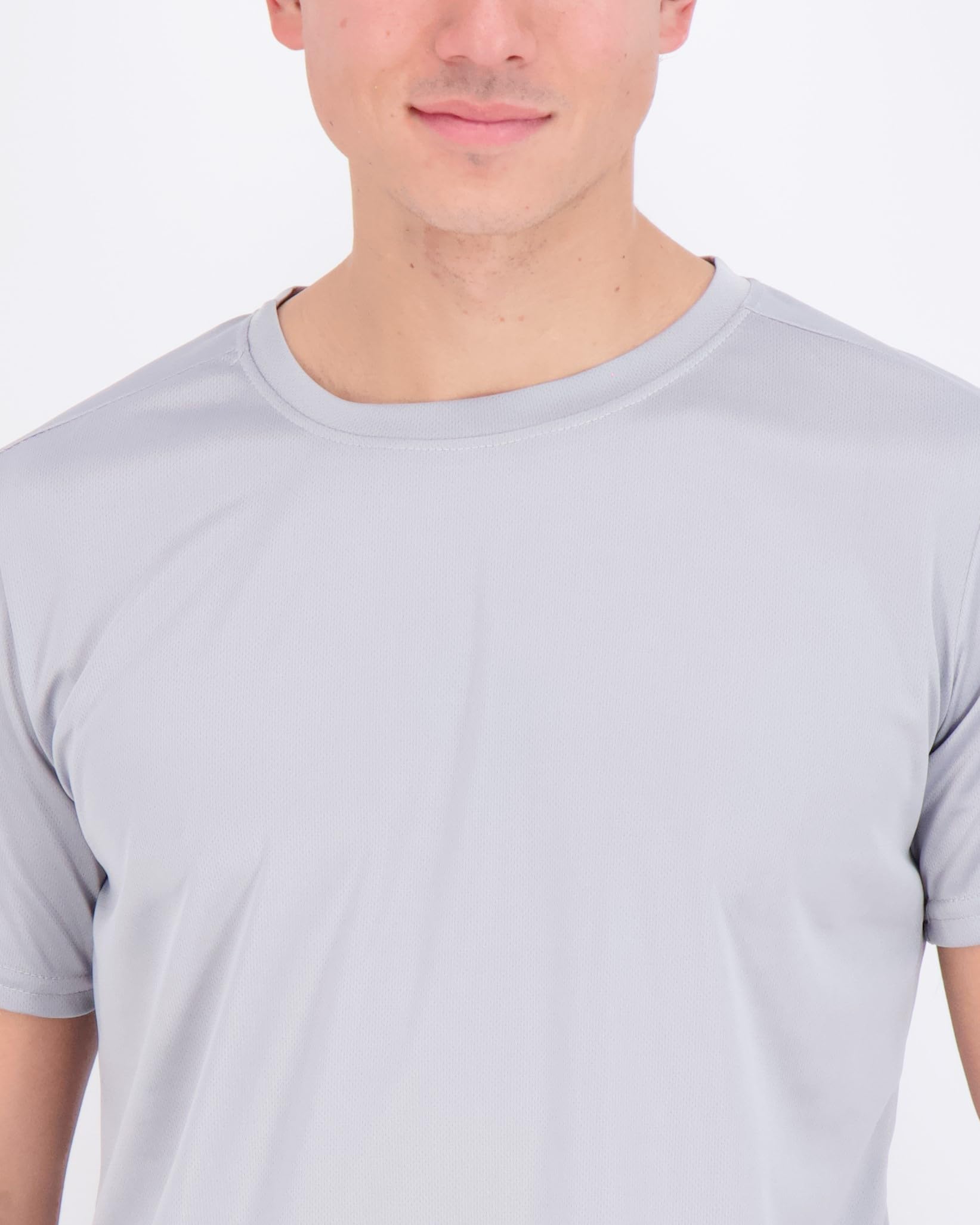 5 Pack:MenAs Mesh Active Wear T-Shirt Essentials Performance Workout gym Training Quick Dry Fit Dri Tech Breathable Short Sleeve