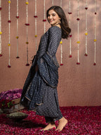 Ishin Women Ethnic Motifs Printed Kurta & Trousers With Dupatta