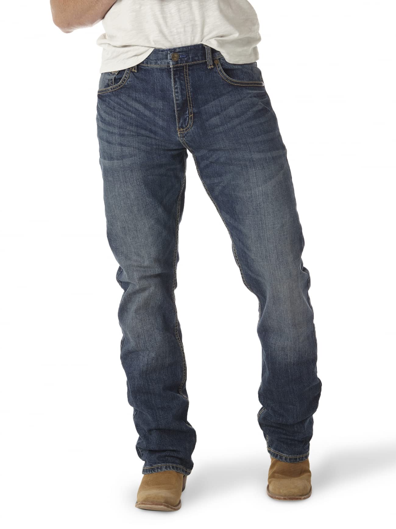 Wrangler Men's Tall Size Retro Slim Fit Boot Cut Jean, Layton, 32W x 38L