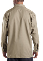 Dickies Mens Long Sleeve Work Shirt, Desert Sand, Medium
