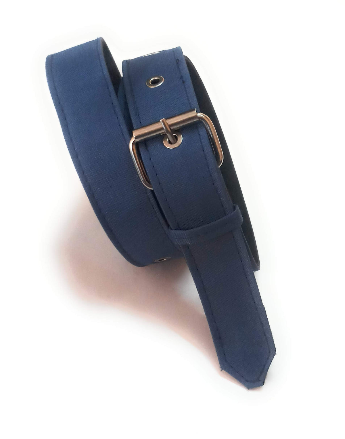 Generic Women Xxl Over Size Plus Size Denim Material Jeans Nevy Blue Belt 47