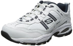 Skechers Sport Men's Vigor 2.0 Serpentine Oxford,White/Navy,8.5 2E US