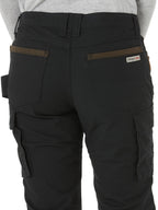 Wrangler Riggs Workwear womens Ranger Cargo Work Utility Pants, Black, 6 30 US