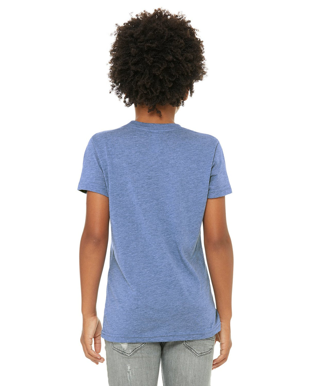 Youth Triblend Short-Sleeve T-Shirt - BLUE TRIBLEND - M(D0102H7W66P)