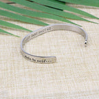 JoycuFF Personalized Gifts for Women Girls Birthday Gift Ideas Motivational Bracelets for Women Unique Jewelry Christmas Stainle