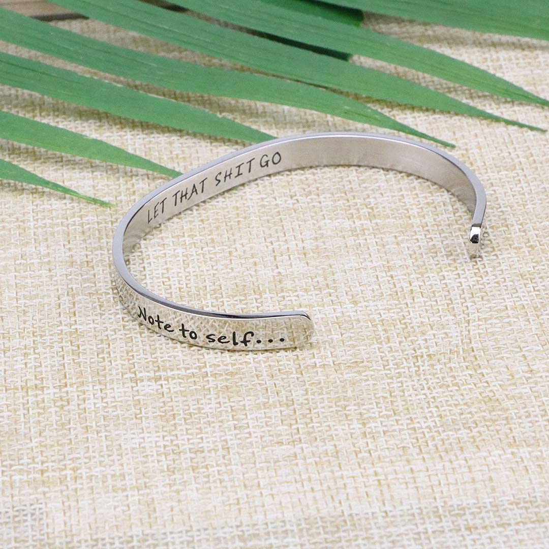 JoycuFF Personalized Gifts for Women Girls Birthday Gift Ideas Motivational Bracelets for Women Unique Jewelry Christmas Stainle