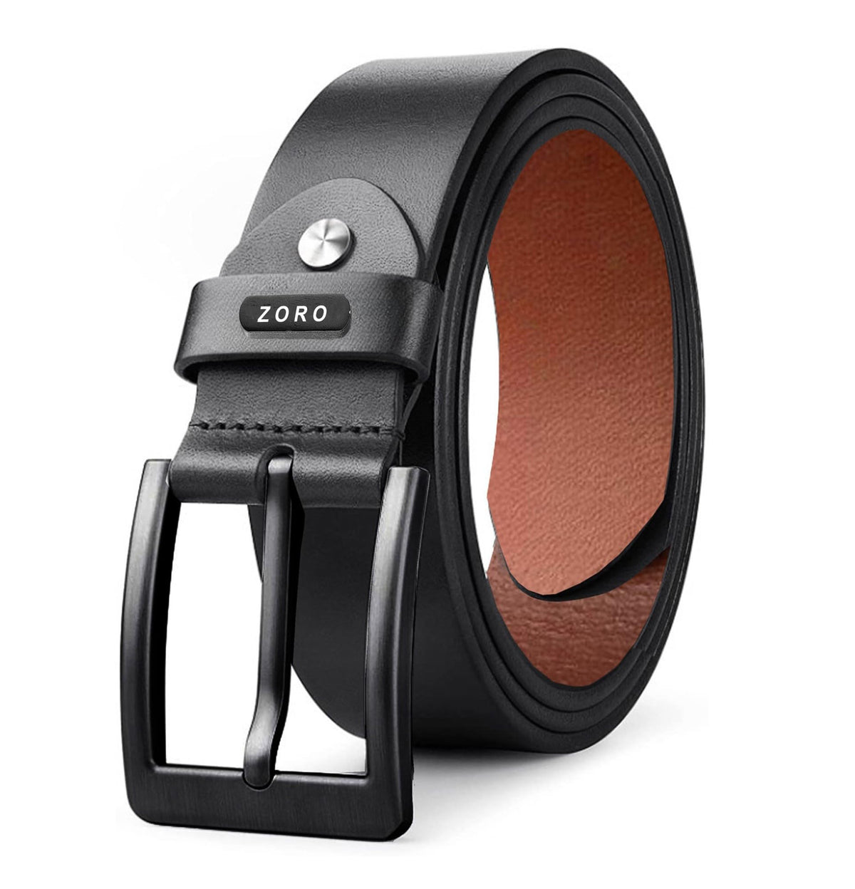 Zoro MenS Genuine Leather Belt For Men | Casual/Formal | Black | Size  40 40