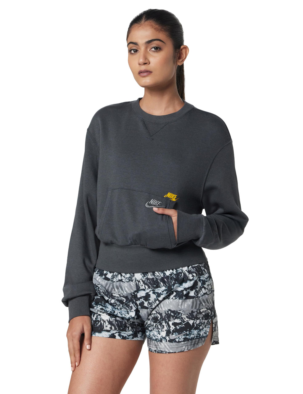 Nike Slim Fit Women Novelty T-Shirts