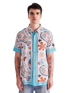 The Souled Store Original Indie Block Holiday Shirts For Men Shirts Casual Button-down Half Sleeve Printed Graphic Short Sleeve 