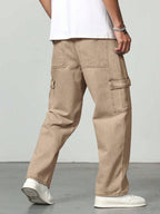 TAGAS Men Loose Fit Mens Flip Pocket Jeans || Mens Stylish Cotton Loose Fit Denim Cargo || Multi-Pocket Styling Pant|| (in, Num