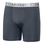Calvin Klein Mens 3 Pack Chromatic Microfiber Boxer Briefs (Black/Grey/Black, X-Large)