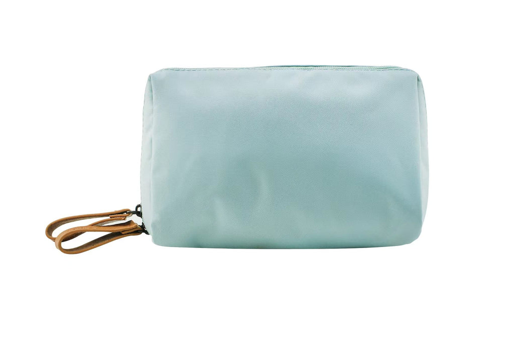 Kososuru Small Makeup Bag for Purse Portable Waterproof Cosmetic Bag Travel Makeup Pouch for Women (Sky blue, Square)