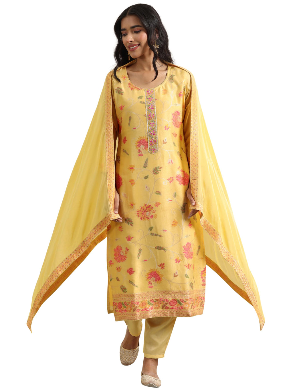 Libas WomenS Silk Blend Kurta Set (99513