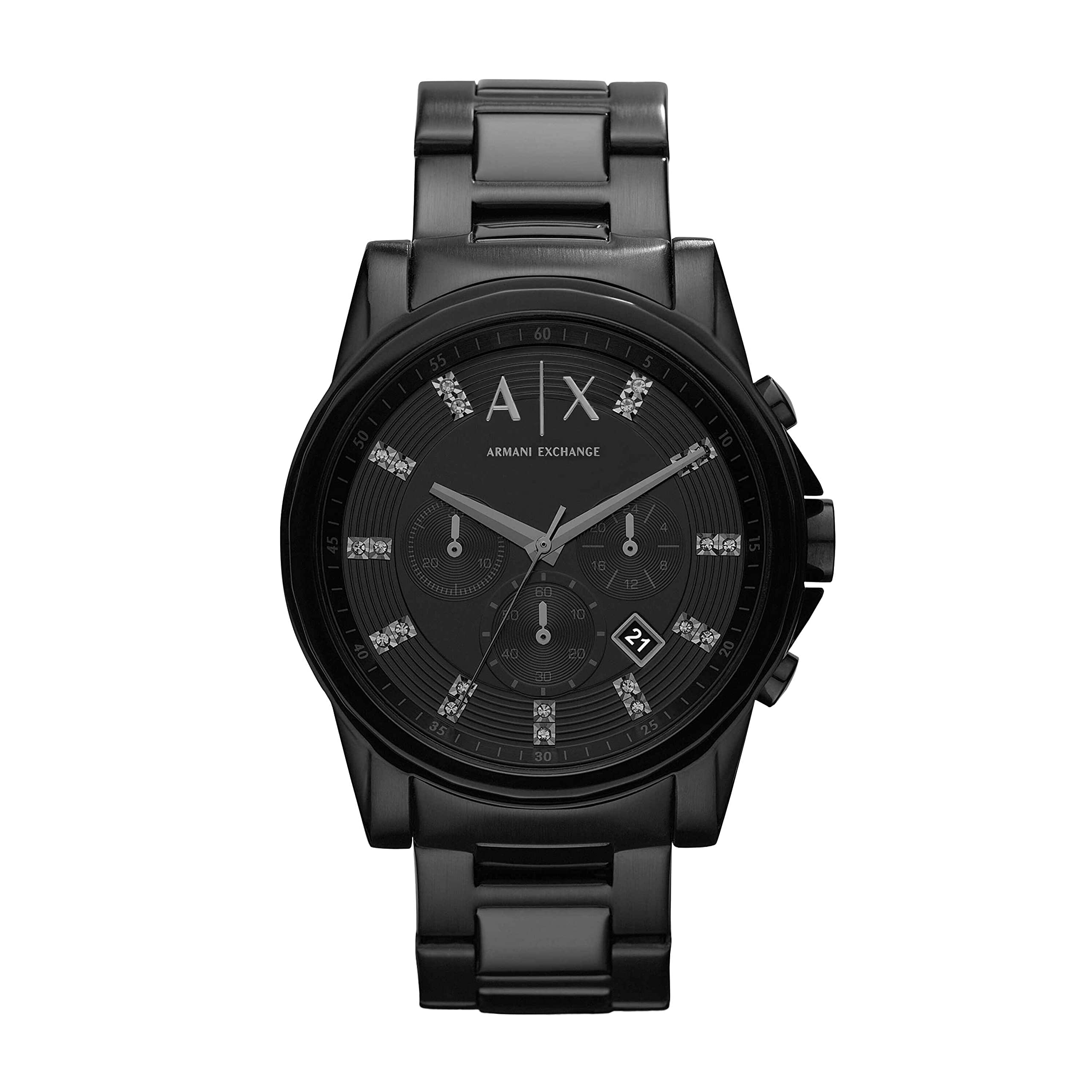 A|X Armani Exchange Men's Chronograph Black Stainless Steel Watch (Model: AX2093)