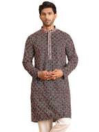 Jompers Mens Embroidered Viscose Kurta
