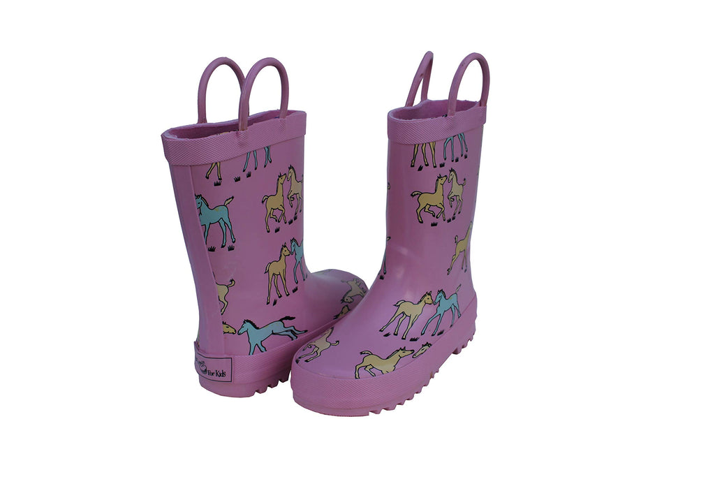 Foxfire FOX-600-40-13 Childrens Pink Pony Rain Boot - Size 13
