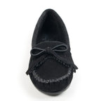 Minnetonka Women's Kilty Hardsole Moccasins 10 M Black