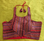 Pujia Mills WomenS Sequin Embroidered Halter Neck Sleeveless Readymade Saree Blouse Indian Ethnic Designer Stitched WomenS Rea