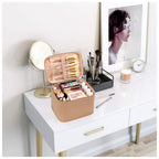 OCHEAL Makeup Bag,Large Travel Makeup Bag Organizer Cosmetic Bags for Women Washable Make Up Bag Makeup Organizer Case with Divi