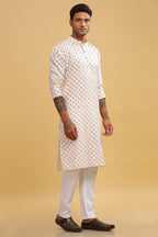 Be Active MenS Cotton Regular Kurta (C-399-3_White