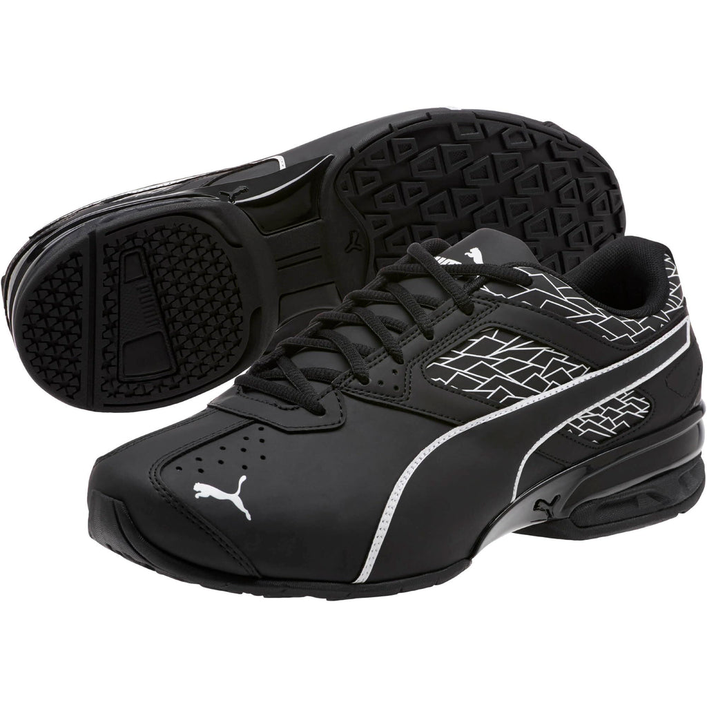 PUMA Men's Tazon 6 Wide Fracture FM Sneaker, Puma Black-Puma Black, 9 W US