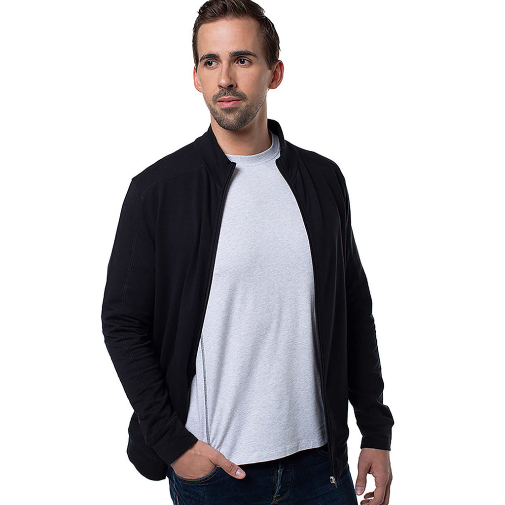 Bamboo Jacket - Black by Cariloha for Men - 1 Pc Jacket (S)