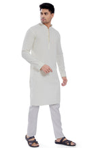 Divisive MenS Sequince Embroidered Cotton Blend Only Slim Fit Kurta (Dkrt674_Xl_Cream)