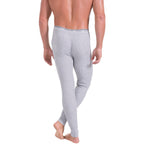 Fruit of the Loom Men's Classic Midweight Waffle Thermal Underwear Bottoms (1-Pack), Light Grey Heather, Large