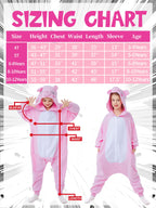 CANASOUR Pig Onesie Kids Halloween Cosplay Costume Girls One Piece Pjs Anime Unisex Hoodie Pajamas Pink For 10-12 Years Boys Par