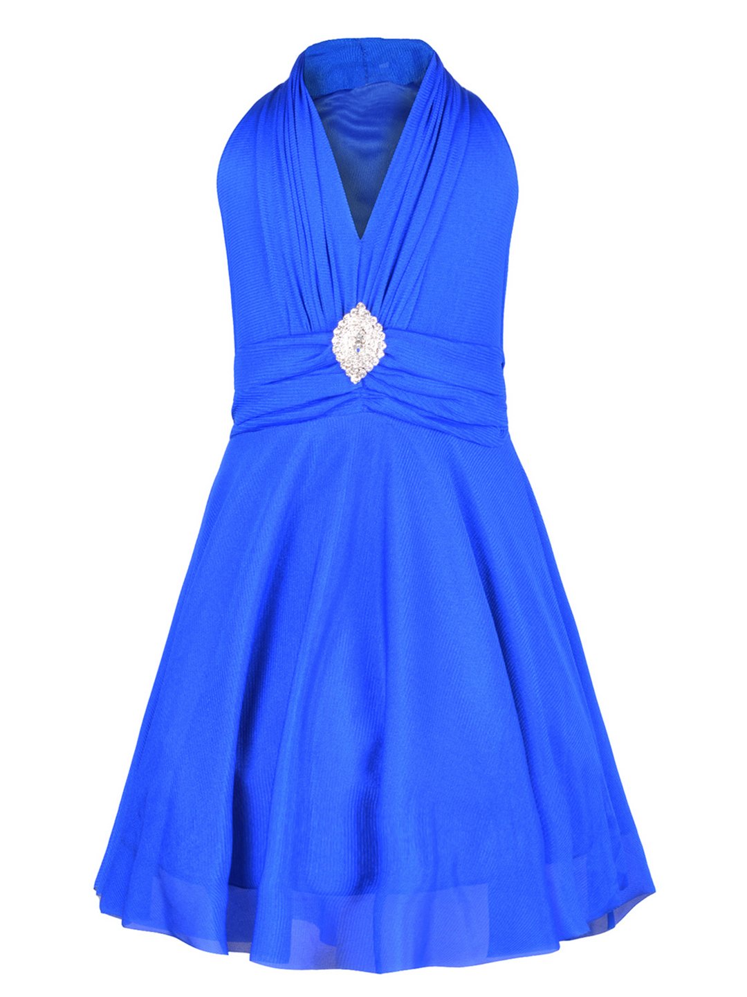 Aarika Baby-Girls Net Fit and Flare Knee-Length Dress (JN_C-204_Blue