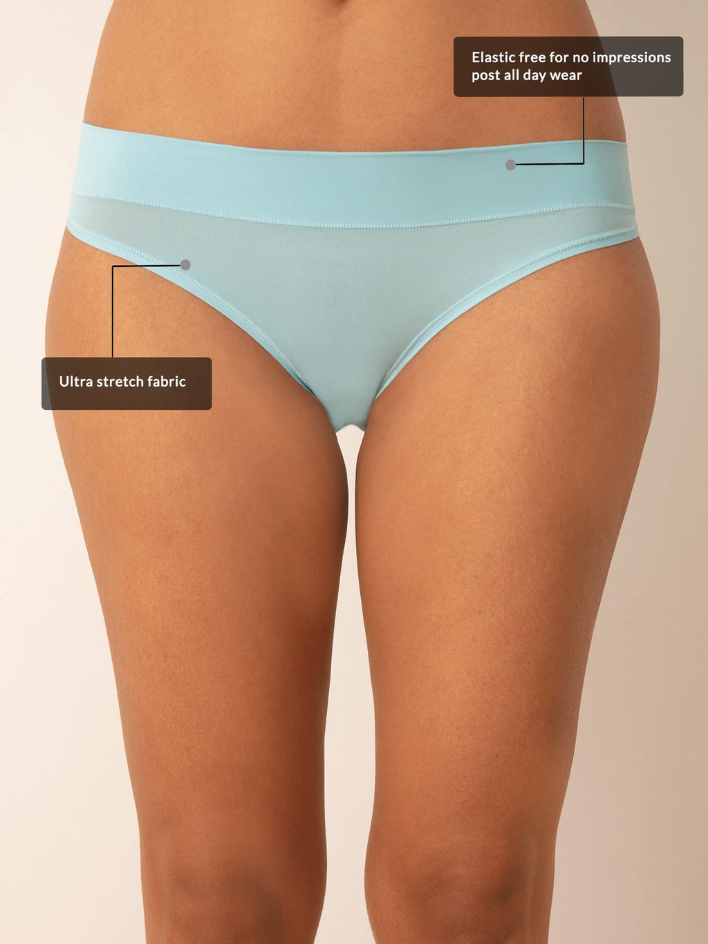 Nykd (Nyp341 Super Stretch Bikini Panty Underwear For Women | Ultra-Soft & Comfortable Fabric With Smooth Elastic Waistband | Ge