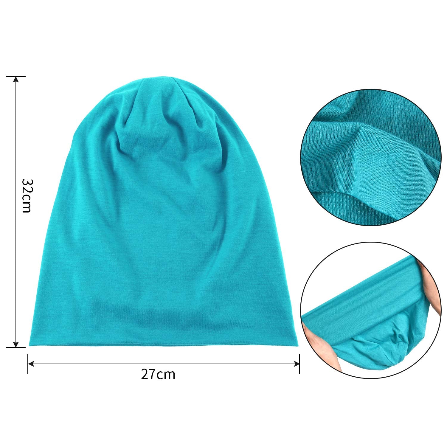 Outus 7 Pcs Dwarf Hats Thin Knit Slouchy Cap Beanies Halloween Crayon Hat Hip Hop Sleep Cap Dwarf Costume for Cosplay