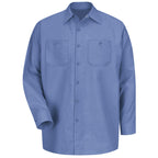 Red Kap Mens Industrial Work Shirt, Regular Fit, Long Sleeve, Petrol Blue, 4X-Large