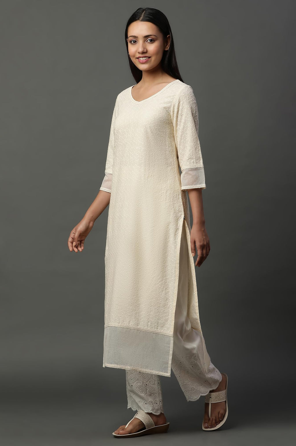 Aurelia WomenS Cotton Regular Kurta (24Fea14996_Yellow