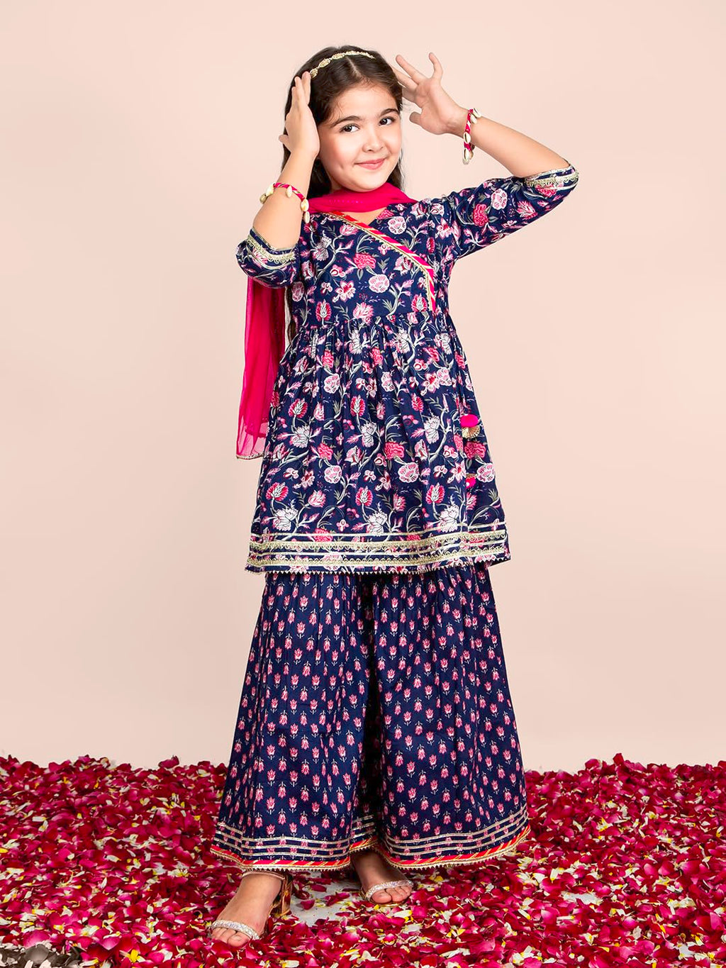 Naughty Ninos Girls Kurta Set