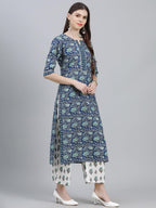 Libas WomenS Cotton Kurta Sets (13026O_Multicoloured