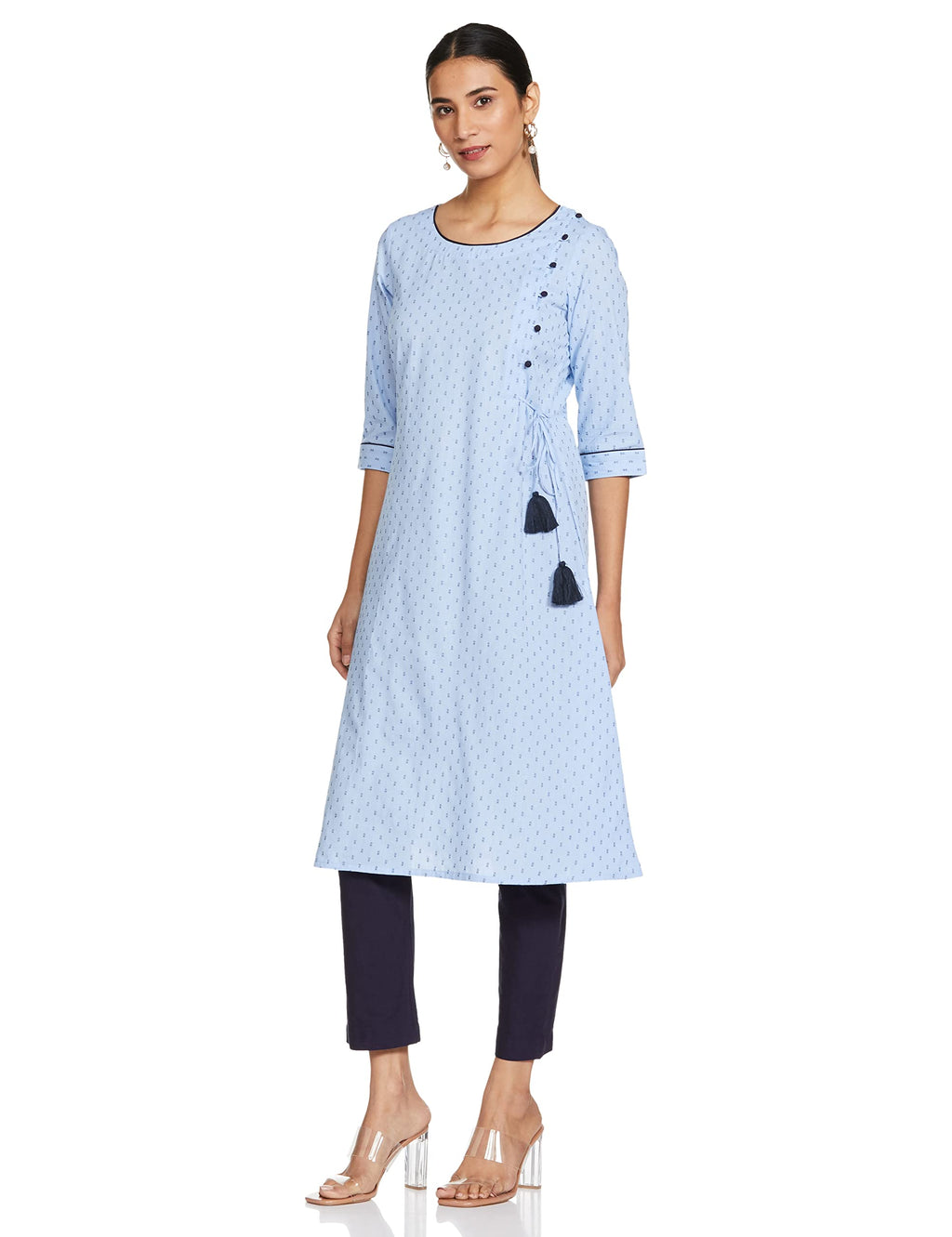 Aurelia Women'S Cotton Regular Kurta & Pant