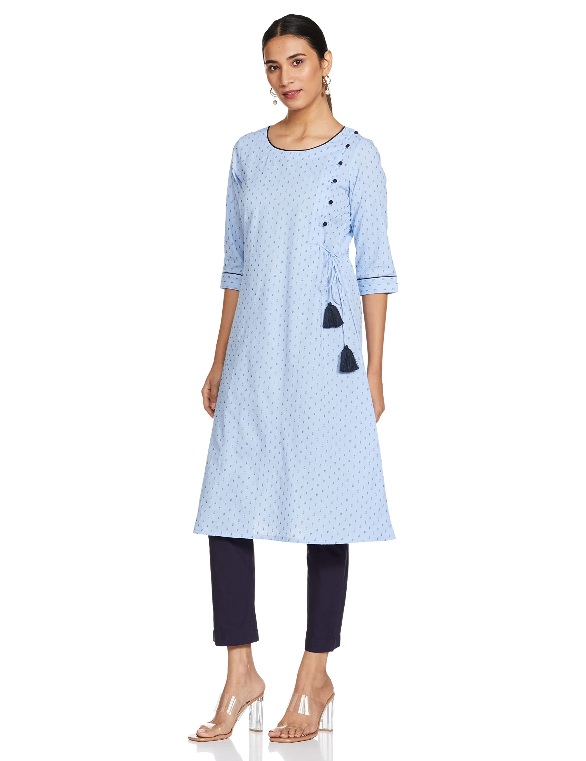 Aurelia Women'S Cotton Regular Kurta & Pant