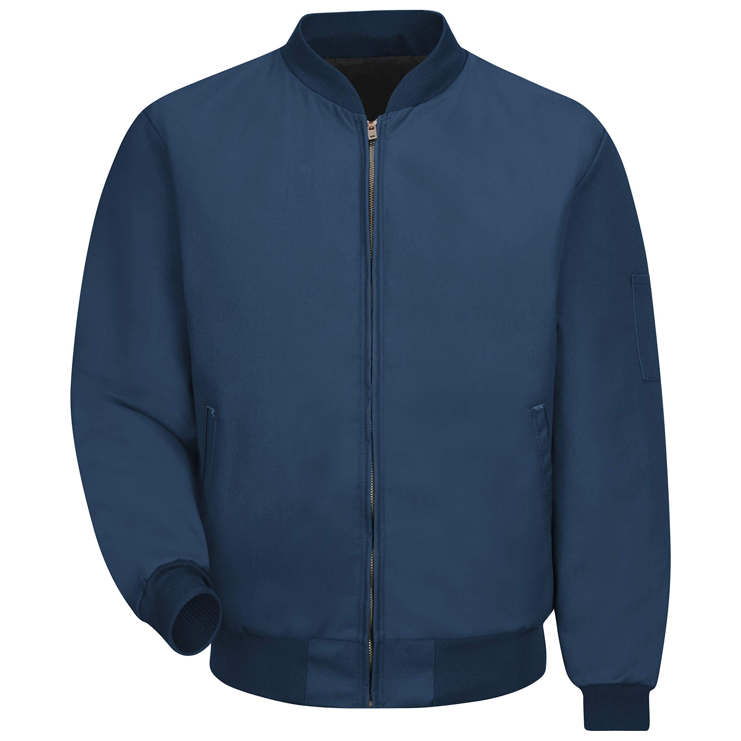 Red Kap Men's Solid Team Jacket, Navy, Long Medium