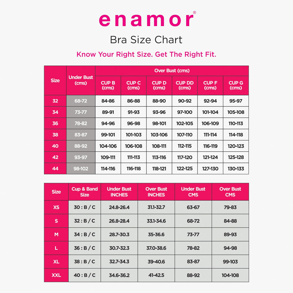 Enamor Womens Plush Lined Medium Impact Eco-Friendly Antimicrobial Cotton Non Padded Wire Free Full Coverage Slip On Sports Bra