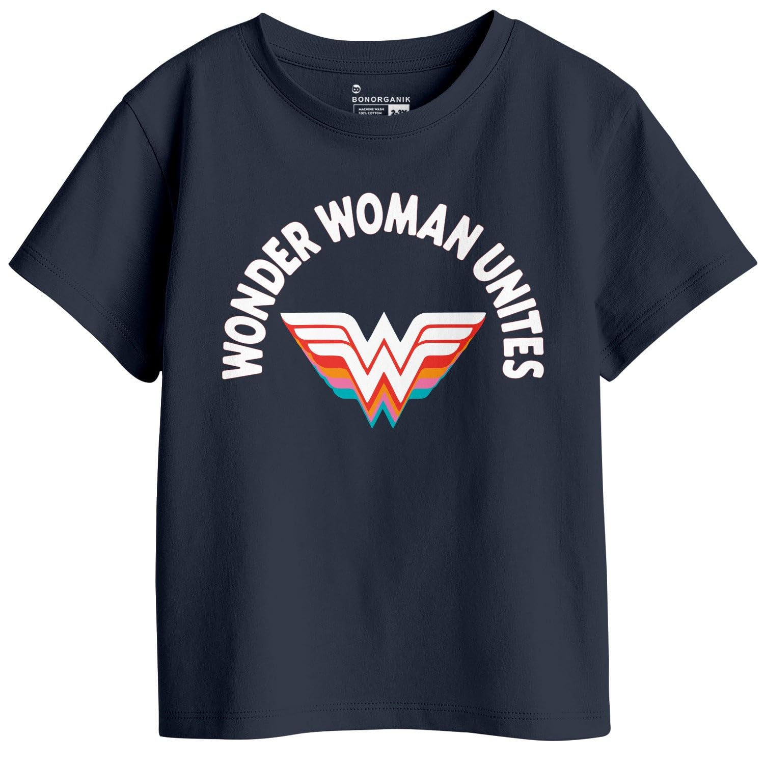 Bon Organik Girls Regular Fit T-Shirt (BON11437_Multi
