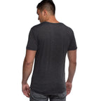 Bamboo V-Neck Tee - Charcoal Heather by Cariloha for Men - 1 Pc T-Shirt (M)
