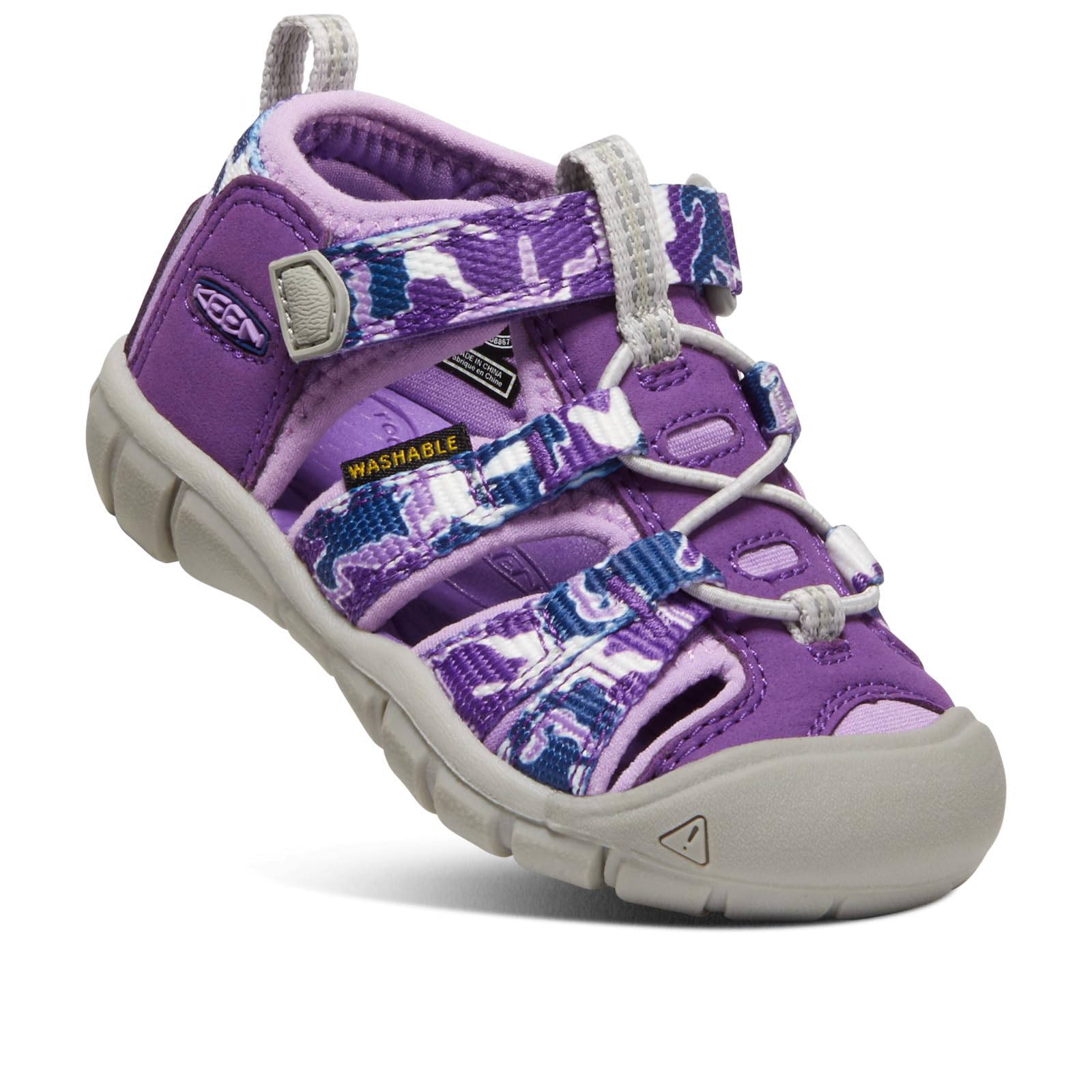 KEEN Seacamp 2 CNX Closed Toe Sandals, Racing Red/Gargoyle, 7 US Unisex Big Kid